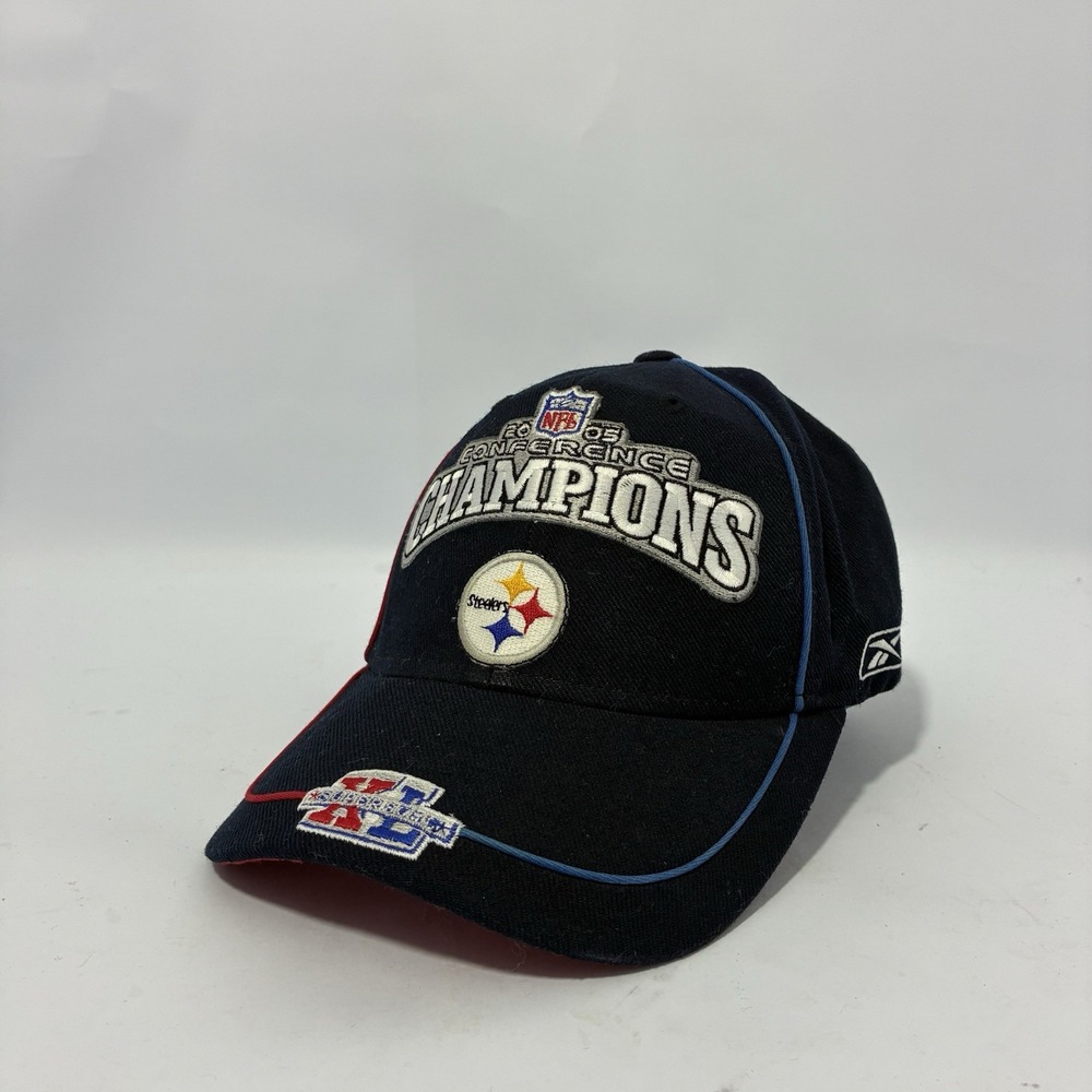 Vintage Pittsburgh Steelers AFC Conference Champions NFL Reebok Baseball Cap Hat